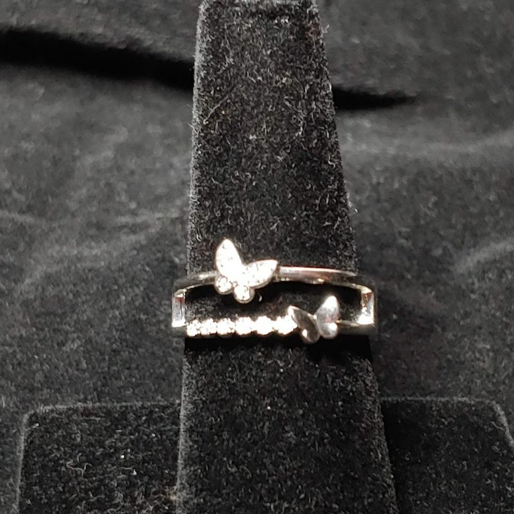 Butterfly CZ Ring